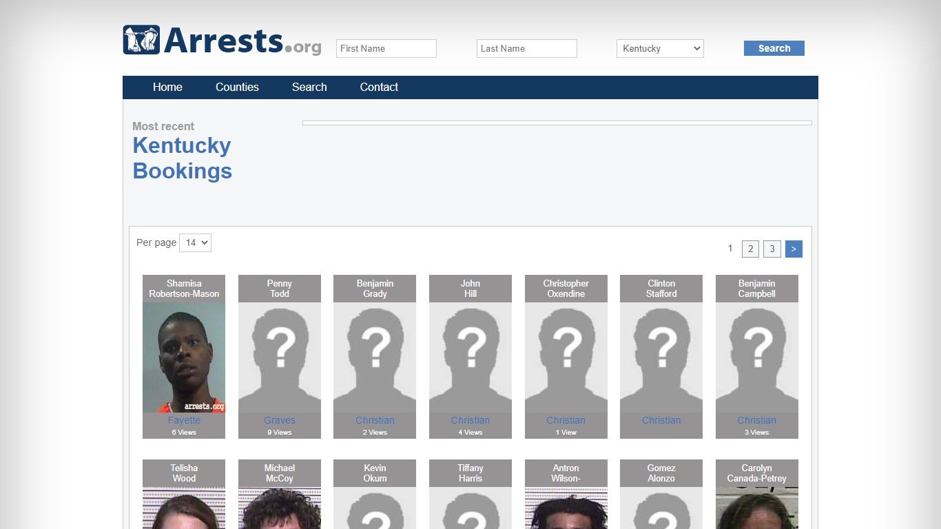 Kentucky Arrests and Inmate Search